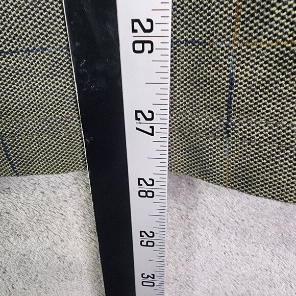 Mens Olive Green Van Heusen Polo Shirt Long Sleeve Cotton Polyester Blend Size M - Picture 6 of 7